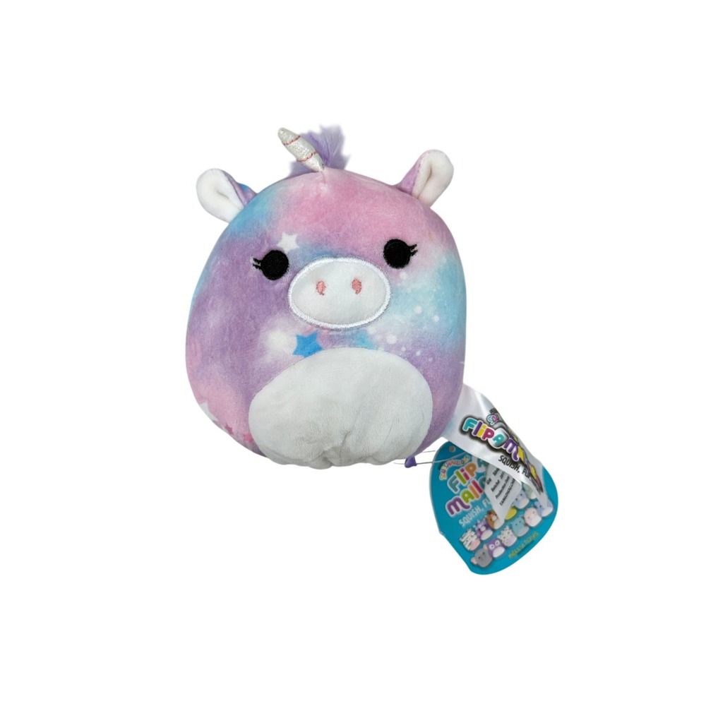 Squishmallows Flip-a-Mallows 5 Inch Esmeralda Unicorn Owl Reversible Plush NWT